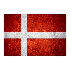 Painel Adesivo de Parede - Bandeira Dinamarca - 1021pn - comprar online
