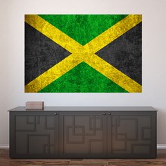 Painel Adesivo de Parede - Bandeira Jamaica - 1024pn