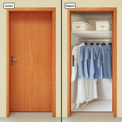 Adesivo Decorativo de Porta - Closet - Armário - 1025cnpt - comprar online