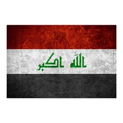 Painel Adesivo de Parede - Bandeira Iraque - 1025pn - comprar online