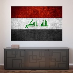Painel Adesivo de Parede - Bandeira Iraque - 1025pn