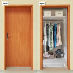 Adesivo Decorativo de Porta - Closet - Armário - 1026cnpt - comprar online