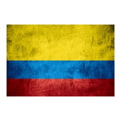 Painel Adesivo de Parede - Bandeira Colômbia - 1027pn - comprar online