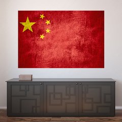 Painel Adesivo de Parede - Bandeira China - 1028pn