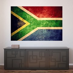 Painel Adesivo de Parede - Bandeira África do Sul - 1029pn