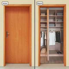 Adesivo Decorativo de Porta - Closet - Armário - 1031cnpt - comprar online
