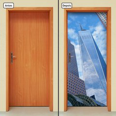 Adesivo Decorativo de Porta - Cidade - Prédios - 1032cnpt - comprar online