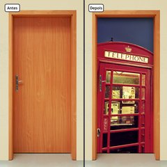 Adesivo Decorativo de Porta - Cabine Telefônica - 1043cnpt - comprar online