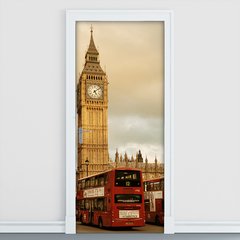 Adesivo Decorativo de Porta - Big Ben - Londres - 1044cnpt