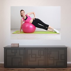 Painel Adesivo de Parede - Fitness - Pilates - 1048pn