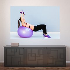 Painel Adesivo de Parede - Fitness - Pilates - 1053pn