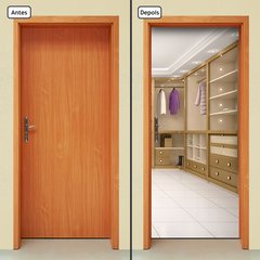 Adesivo Decorativo de Porta - Closet - Armário - 1056cnpt - comprar online