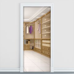 Adesivo Decorativo de Porta - Closet - Armário - 1056cnpt