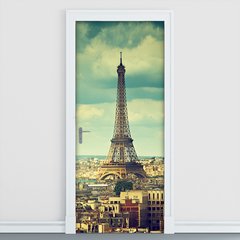 Adesivo Decorativo de Porta - Torre Eiffel - 1057cnpt