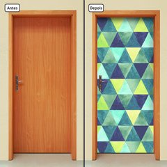 Adesivo Decorativo de Porta - Triângulos - 105cnpt - comprar online