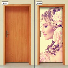Adesivo Decorativo de Porta - Salão de Beleza - 1062cnpt - comprar online