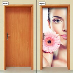 Adesivo Decorativo de Porta - Salão de Beleza - 1064cnpt - comprar online