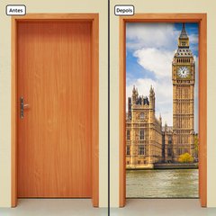 Adesivo Decorativo de Porta - Big Ben - Londres - 1065cnpt - comprar online