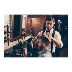 Painel Adesivo de Parede - Barbearia - Barber Shop - 1066pn - comprar online