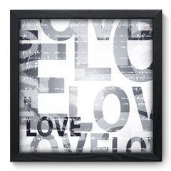 Quadro Decorativo com Moldura - Love - 107qnd