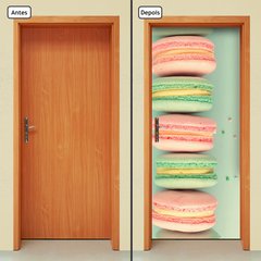 Adesivo Decorativo de Porta - Macarons - Doces - 1087cnpt - comprar online