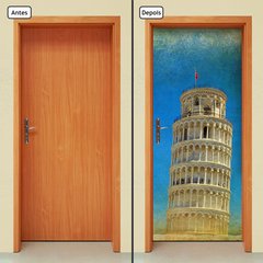 Adesivo Decorativo de Porta - Torre de Pisa - Itália - 108cnpt - comprar online