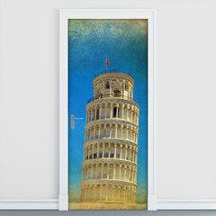 Adesivo Decorativo de Porta - Torre de Pisa - Itália - 108cnpt