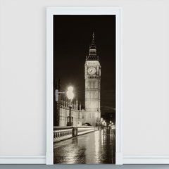 Adesivo Decorativo de Porta - Big Ben - Londres - 109cnpt