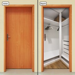 Adesivo Decorativo de Porta - Closet - Armário - 1104cnpt - Allodi