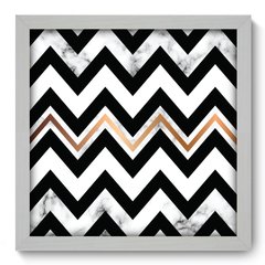 Quadro Decorativo com Moldura - Chevron - 110qna - comprar online