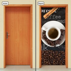 Adesivo Decorativo de Porta - Café - 1110cnpt - comprar online