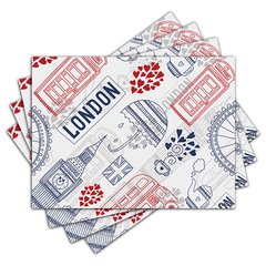 Jogo Americano - Londres com 4 peças - 1118Jo