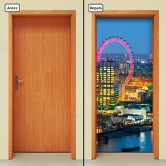 Adesivo Decorativo de Porta - Cidade - 1118cnpt - comprar online