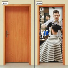 Adesivo Decorativo de Porta - Barbearia - 1130cnpt - comprar online