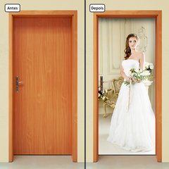 Adesivo Decorativo de Porta - Noiva - 1131cnpt - comprar online