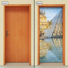 Adesivo Decorativo de Porta - Museu do Louvre - 1138cnpt - comprar online