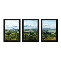 Kit Com 3 Quadros - Árvores Montanha Paisagem - 113kq02p - comprar online