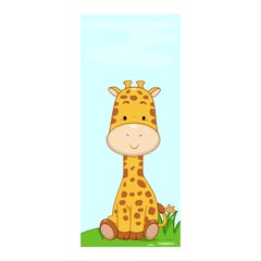 Adesivo Decorativo de Porta - Girafa - Infantil - 113cnpt na internet