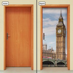 Adesivo Decorativo de Porta - Big Ben - Londres - 1145cnpt - comprar online