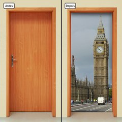 Adesivo Decorativo de Porta - Big Ben - Londres - 1150cnpt - comprar online