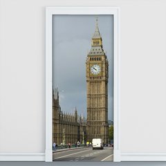 Adesivo Decorativo de Porta - Big Ben - Londres - 1150cnpt