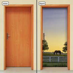Adesivo Decorativo de Porta - Cavalo - 1151cnpt - Allodi