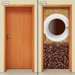 Adesivo Decorativo de Porta - Café - Coffee - 1155cnpt - comprar online