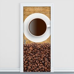 Adesivo Decorativo de Porta - Café - Coffee - 1155cnpt
