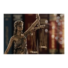 Painel Adesivo de Parede - Estátua da Justiça - Direito - 1155pn - comprar online