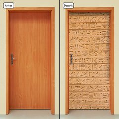 Adesivo Decorativo de Porta - Hieróglifo - 1157cnpt - comprar online