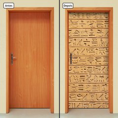 Adesivo Decorativo de Porta - Hieróglifo - 1158cnpt - comprar online