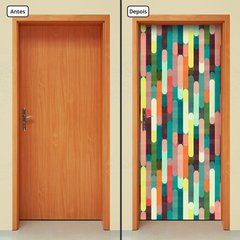 Adesivo Decorativo de Porta - Linhas - Abstrato - 115cnpt - comprar online