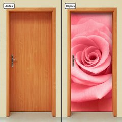 Adesivo Decorativo de Porta - Flor - Rosa - 1160cnpt - comprar online