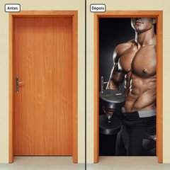 Adesivo Decorativo de Porta - Academia - Fitness - 1162cnpt - comprar online